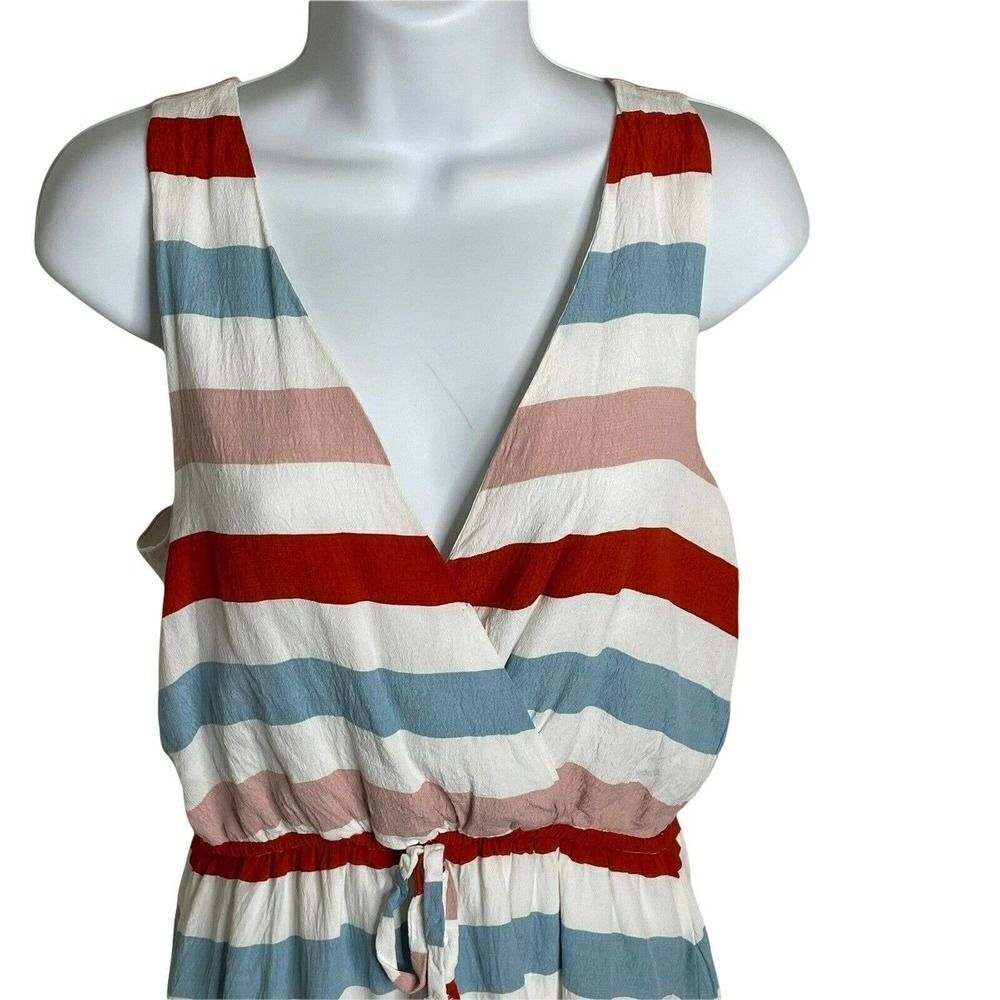 đ
șlovers + Friends Dreamland Bold Stripe Dress S Tie Waist Fully Lined - Picture 4 of 8